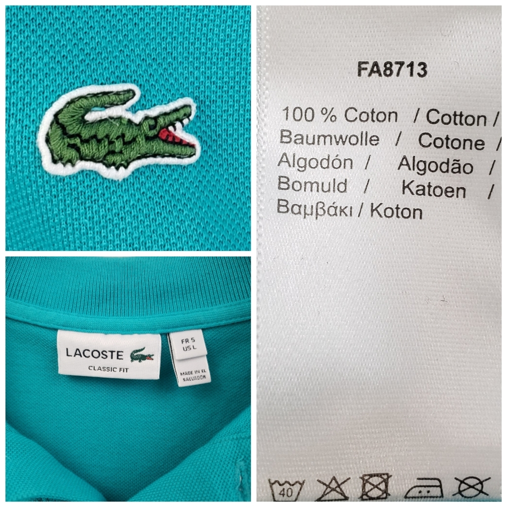 Lacoste | Top | Polo | Shirt | Classic Fit | Large - Picture 5 of 8